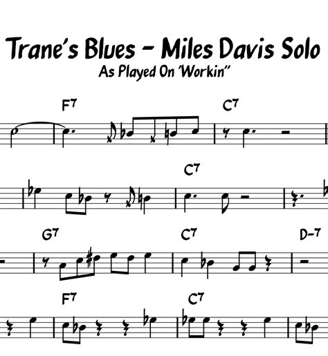 This Jazz score includes 1 page(s). . Blues solo transcriptions pdf